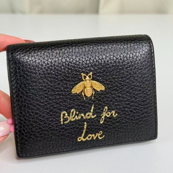 Gucci Black Bees Wallet - Picture 6 of 8